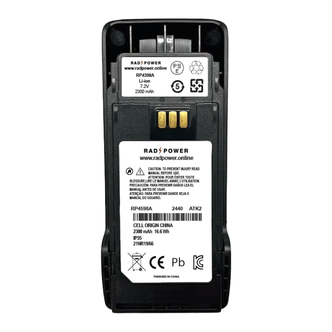 Batería Motorola Li-Ion 2100 mAh 7.4V IP68 DEP500 DGP5000/8000