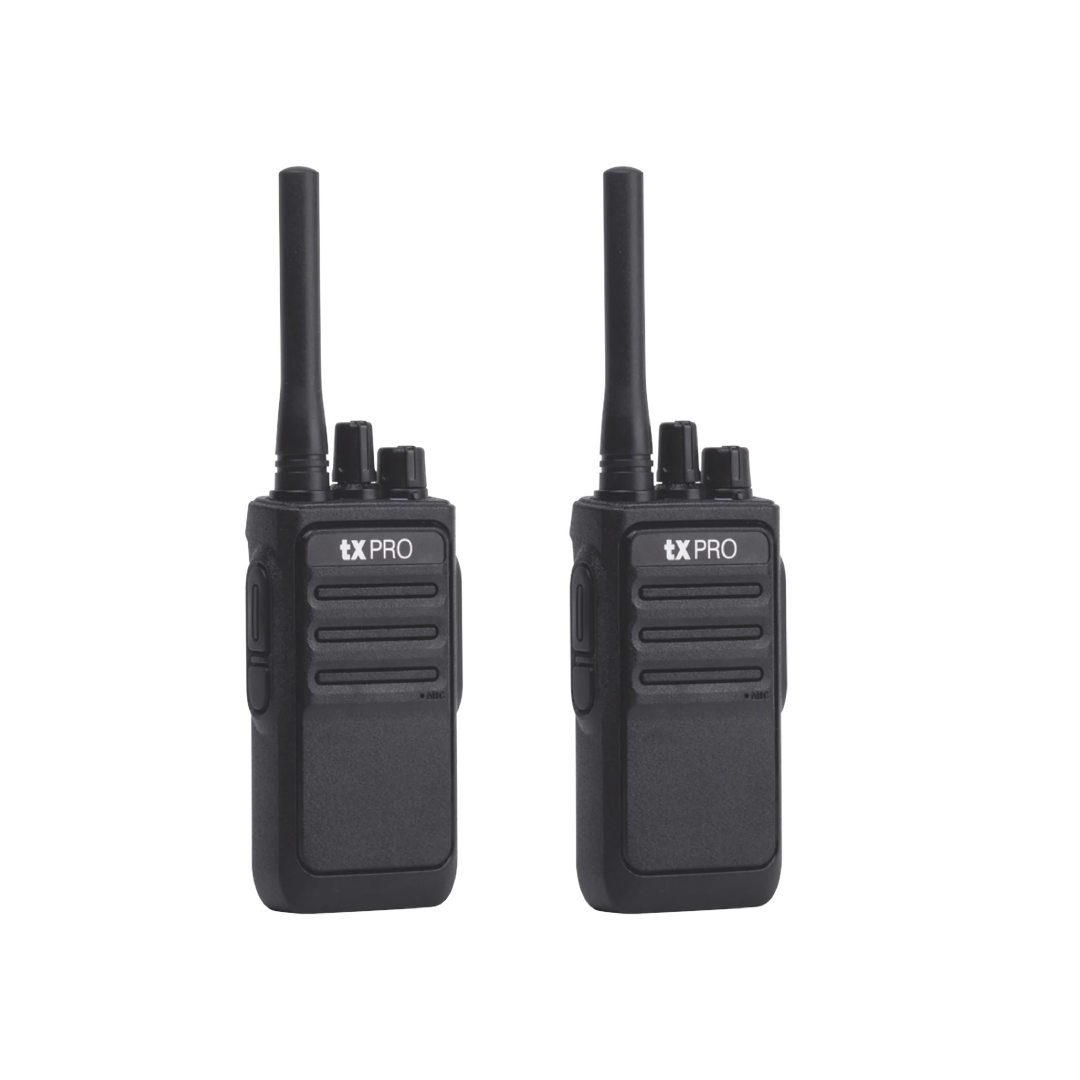 Duo de Radios Portatiles UHF, 5W de Potencia, Scrambler de Voz, Alta Cobertura, 400-470 MHZ