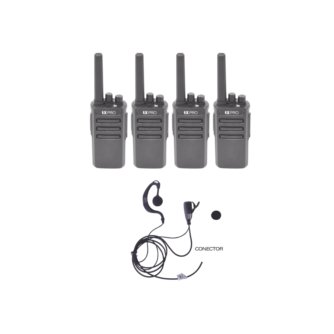 Kit de 2 radios TX600DUO con 4 TXEHK