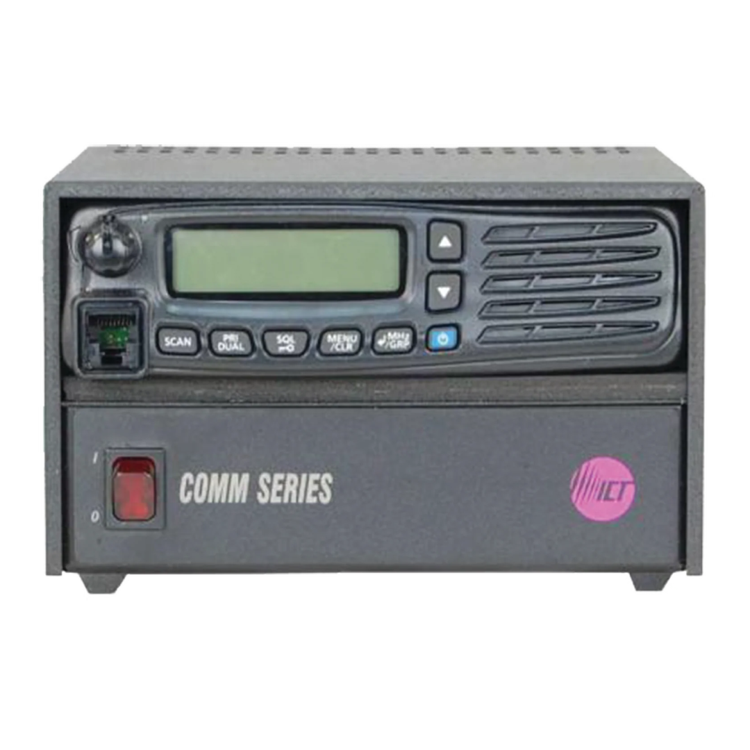 Radio base aéreo IC-A120B con gabinete y fuente de alimentación incluida