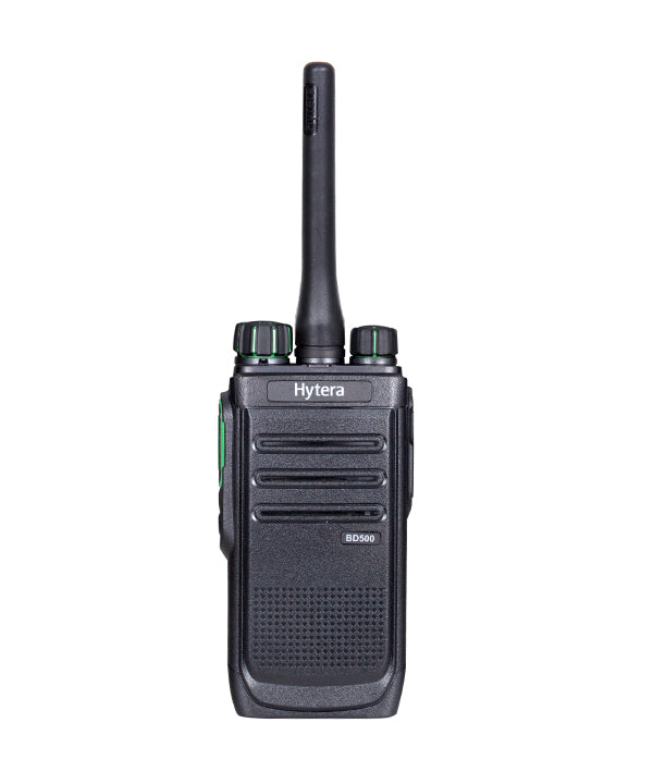 Radio BD506U1 Portatil 400-470 MHz 48CH 1/4 W radio BD506 de Hytera con batería, cargador, eliminador, clip y ante