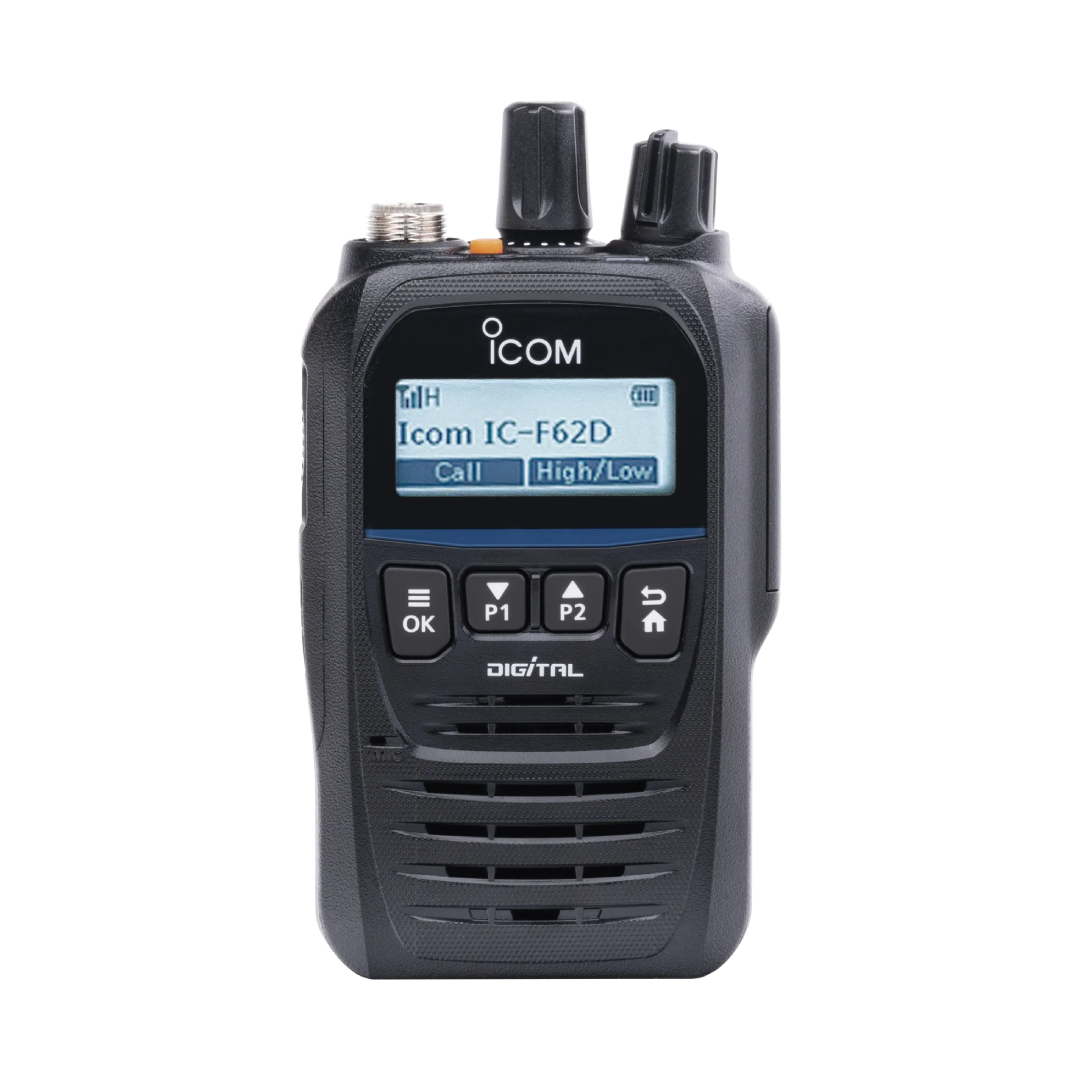 Radio ICOM Digital Intrínsecamente Seguro con pantalla UHF