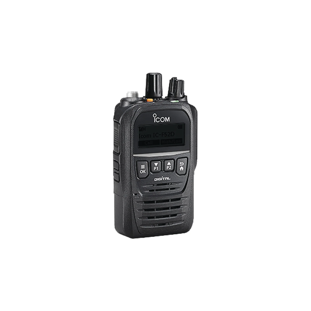 Radio digital NXDN con pantalla, en banda de UHF, rango de frecuencia 400-470MHz, con 512 canales, sumergible IP67, bluethooth, grabador de voz.