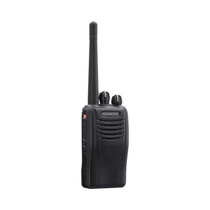 Radio 450-520 MHz, 5 W, 16 Canales, IP55, GPS, Botón de pánico, Scan, FleetSync/DTMF/MDC-1200, Inc. Antena